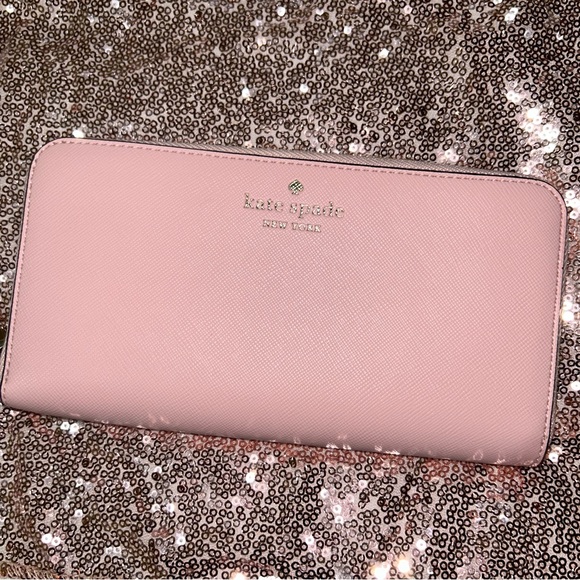 kate spade Handbags - Kate Spade Schuyler Large Continental Wallet in Conch Pink